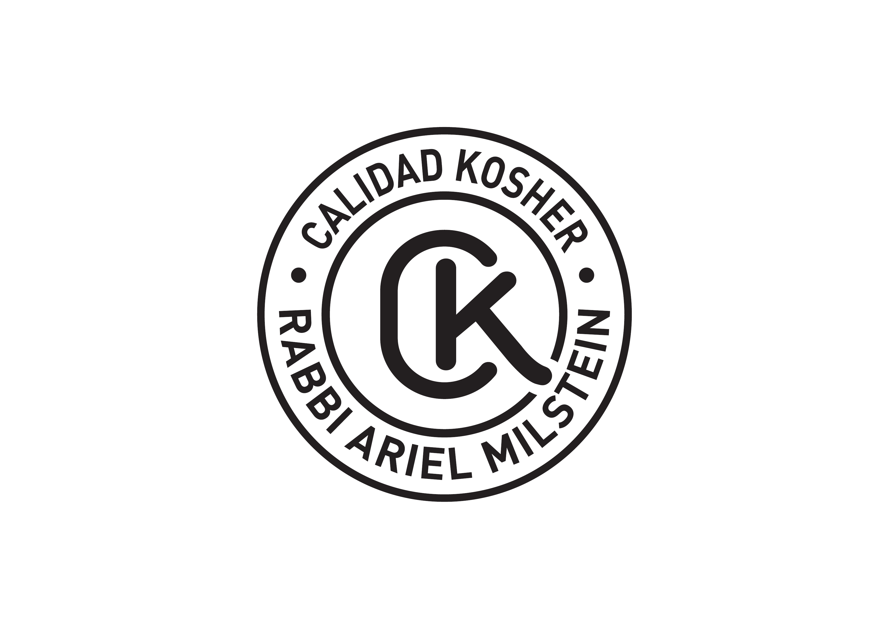 Sello oficial Calidad Kosher Rabino Ariel Milstein
